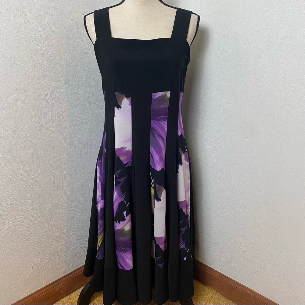 R & M Collection Fit & Flare Design Multi Colors Sz 14 - Picture 5 of 15